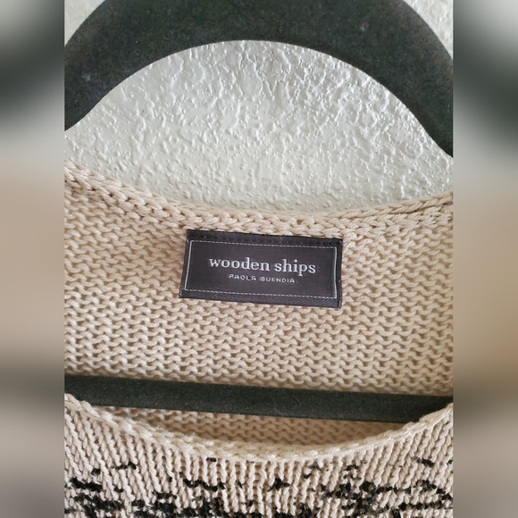 Wooden Ships Hasta la Vista Palm tree crew Lightweight sweater Cotton X/S - Picture 5 of 7